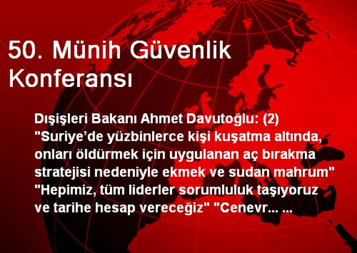 50. Münih Güvenlik Konferansı