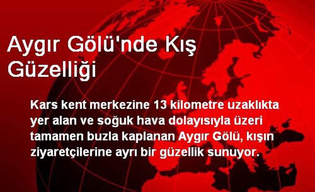 Aygır Gölü\'nde Kış Güzelliği
