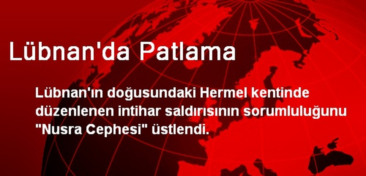 Lübnan\'da Patlama