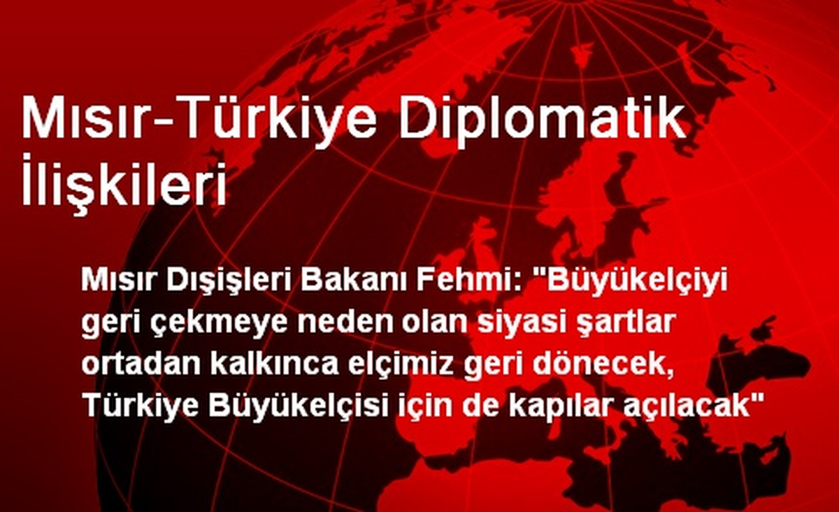 Mısır-Türkiye Diplomatik İlişkileri