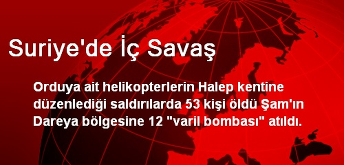 Suriye\'de İç Savaş