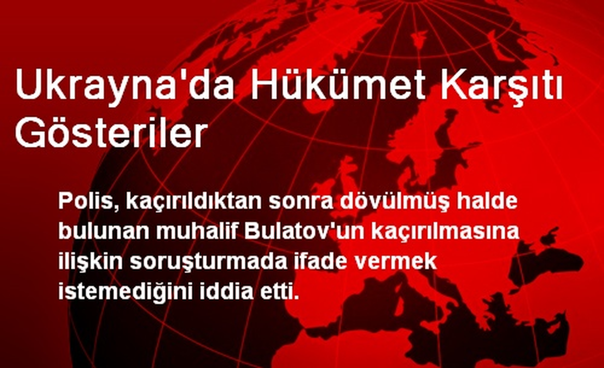 Ukrayna\'da Hükümet Karşıtı Gösteriler