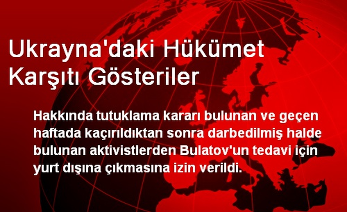 Ukrayna\'daki Hükümet Karşıtı Gösteriler