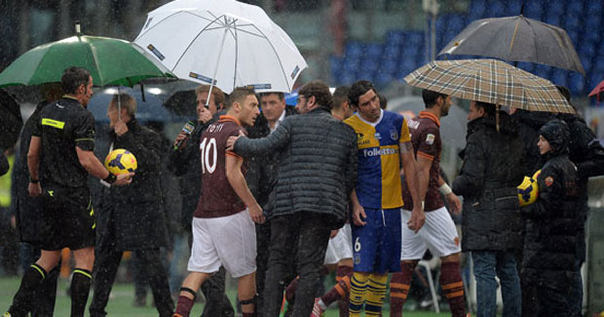 Roma - Parma Yağmura Teslim