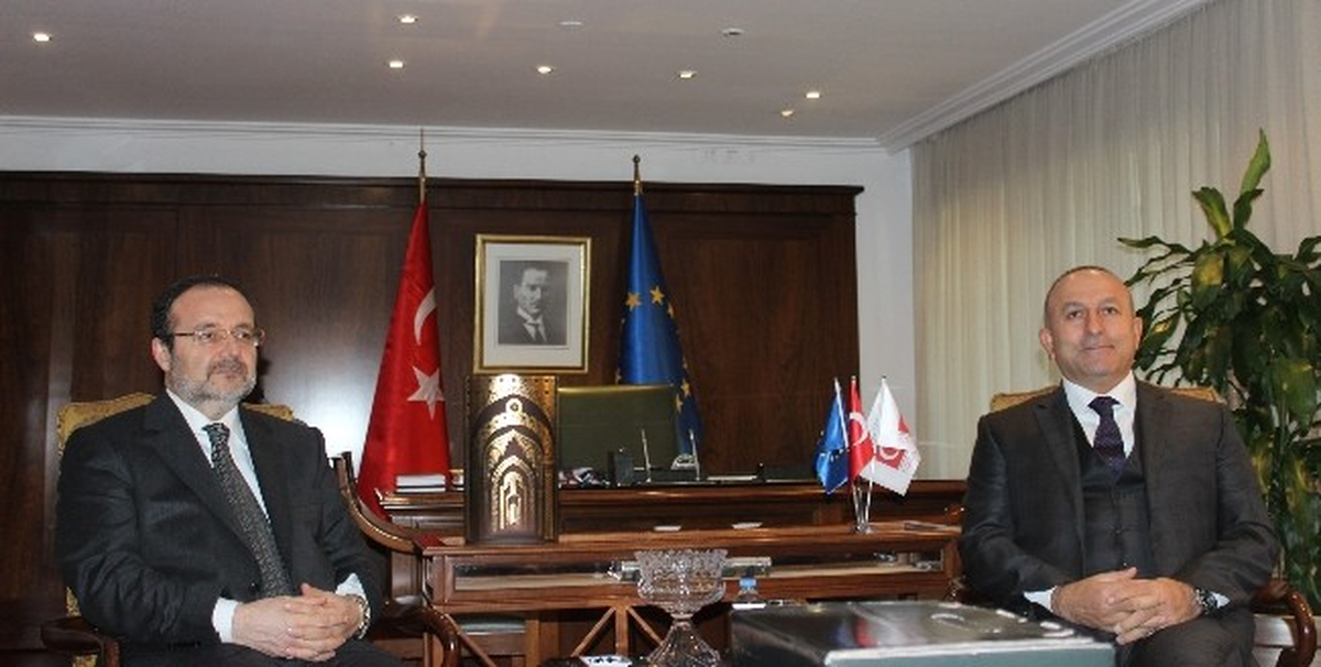 AB Bakanı ve Başmüzakereci Çavuşoğlu, Diyanet İşleri Başkanı Görmez\'i Kabul Etti