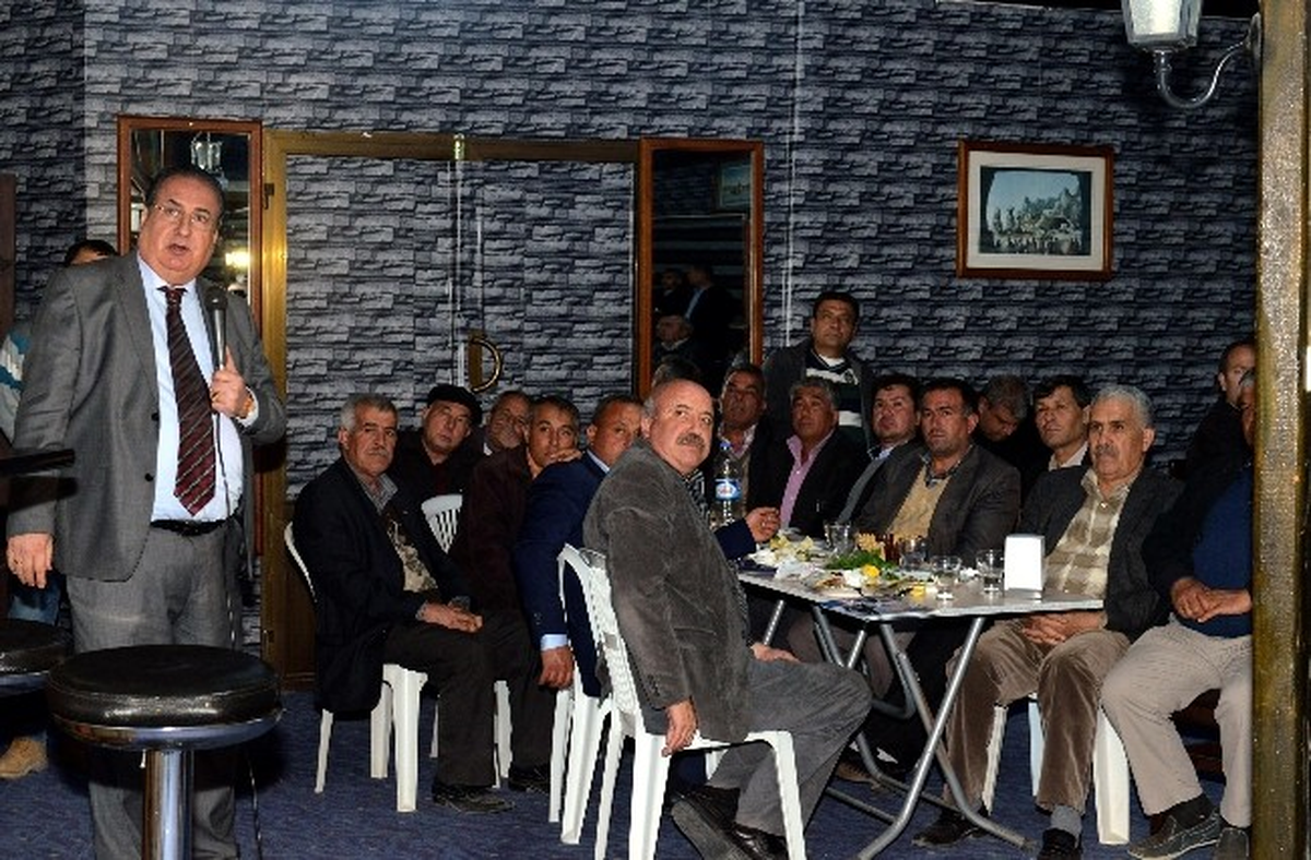 Başkan Özcan Aydıncık\'ta Muhtarlarla Bir Araya Geldi