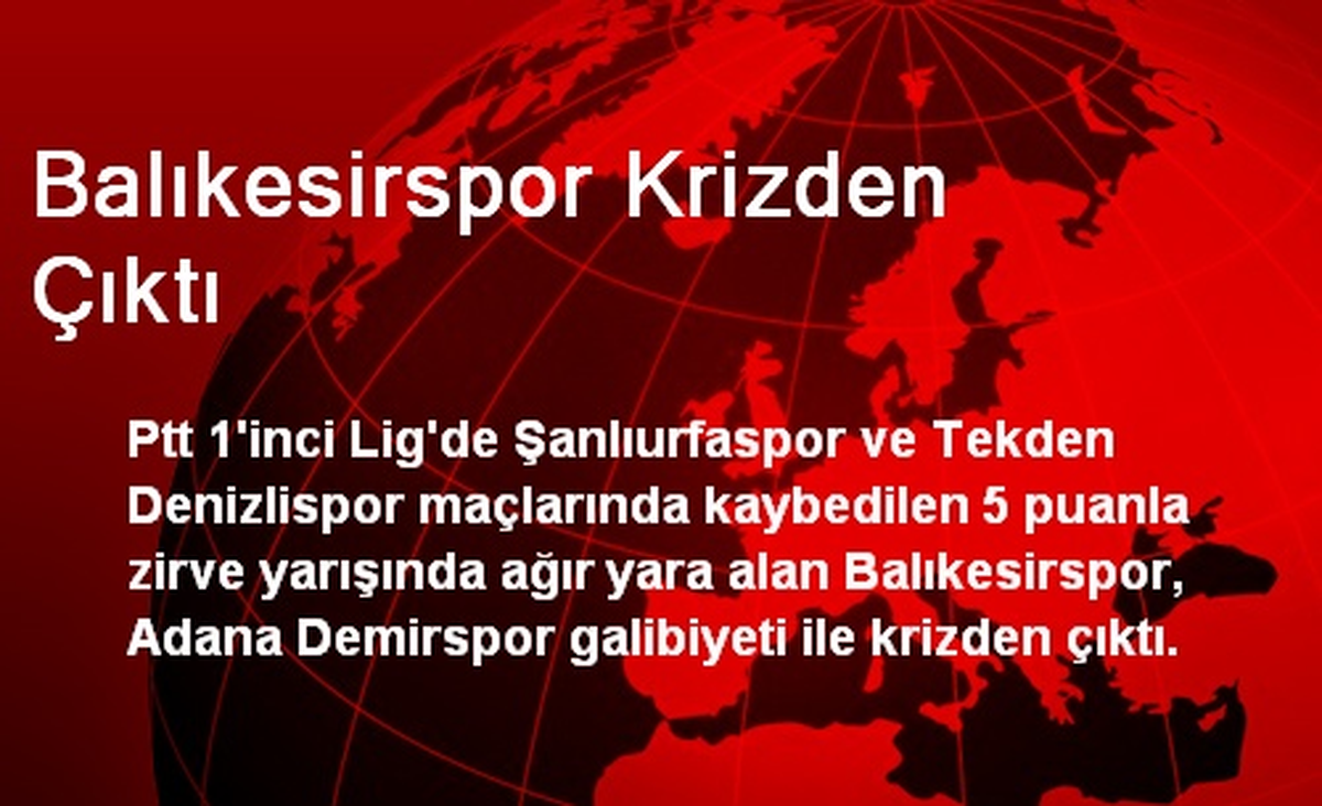 Balıkesirspor Krizden Çıktı