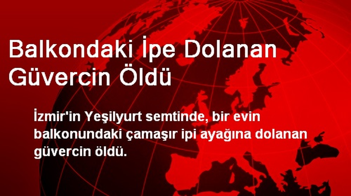 Balkondaki İpe Dolanan Güvercin Öldü