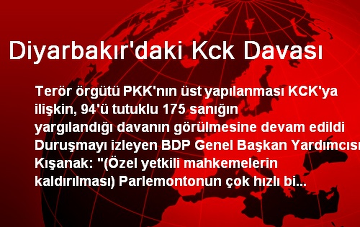 Diyarbakır\'daki Kck Davası