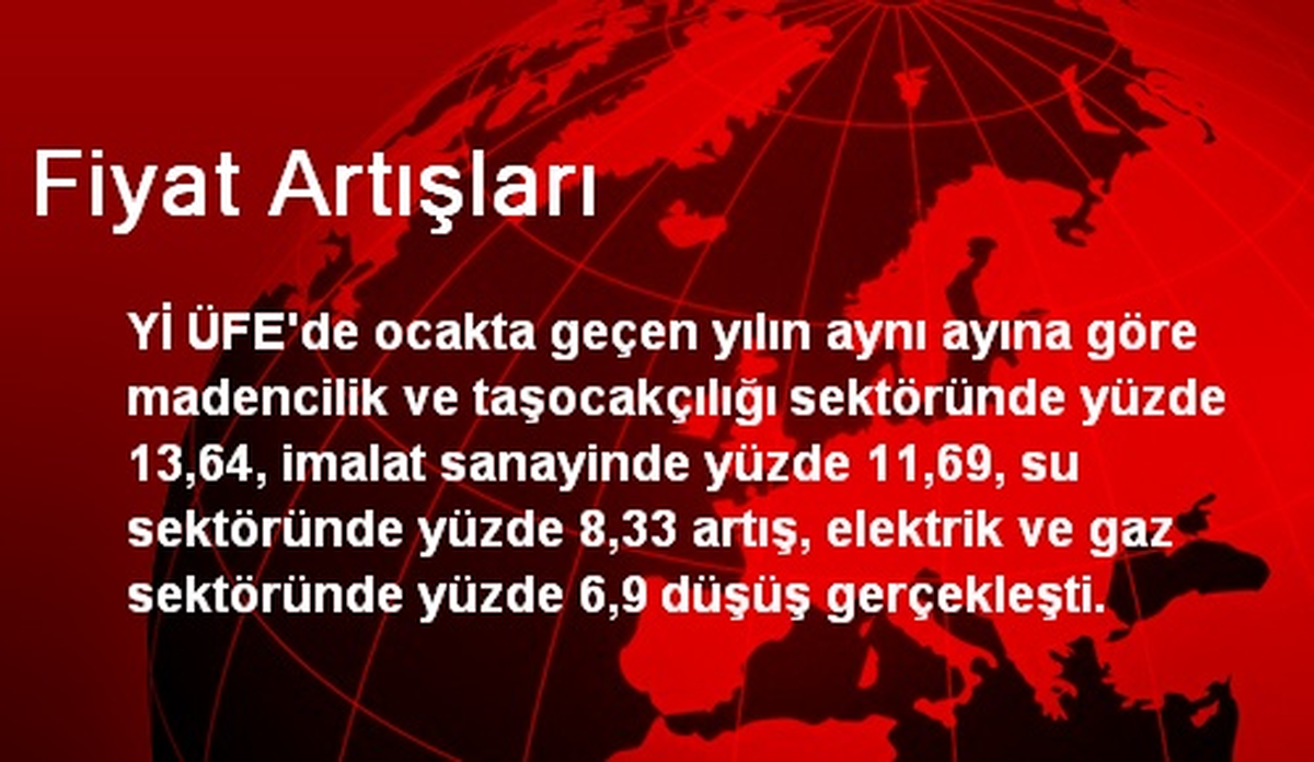 Fiyat Artışları