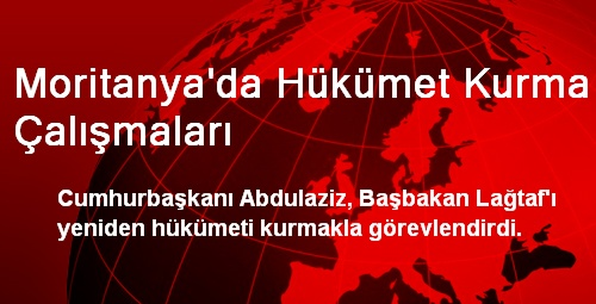 Moritanya\'da Hükümet Kurma Çalışmaları