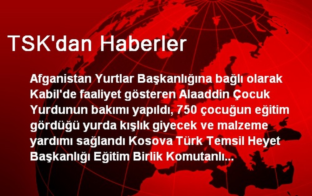 TSK\'dan Haberler