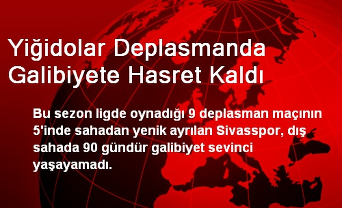 Yiğidolar Deplasmanda Galibiyete Hasret Kaldı