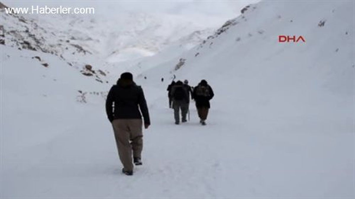Çığ Altında Kalan 4 İranlıyı Arama Çalışmaları Sürüyor