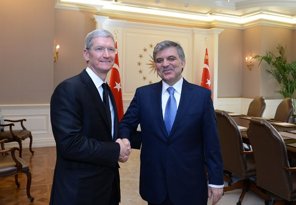 Cumhurbaşkanı Gül, Apple\'ın CEO\'sunu Kabul Etti