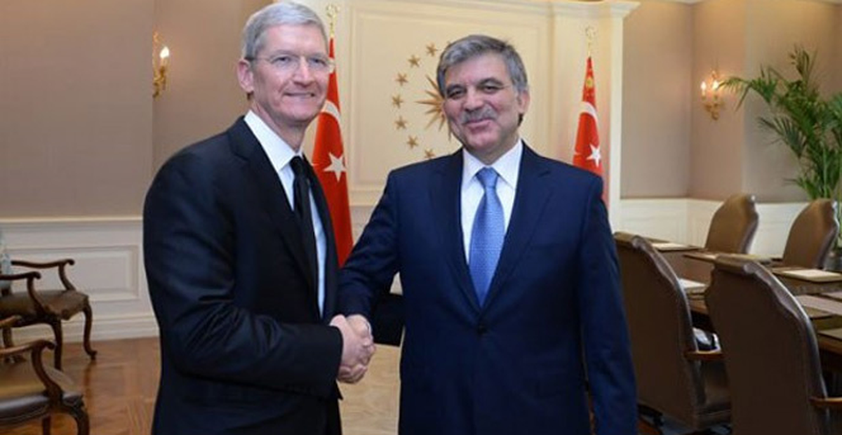 Cumhurbaşkanı Gül'ün Apple'ın Ceo'sunu Kabul Etti