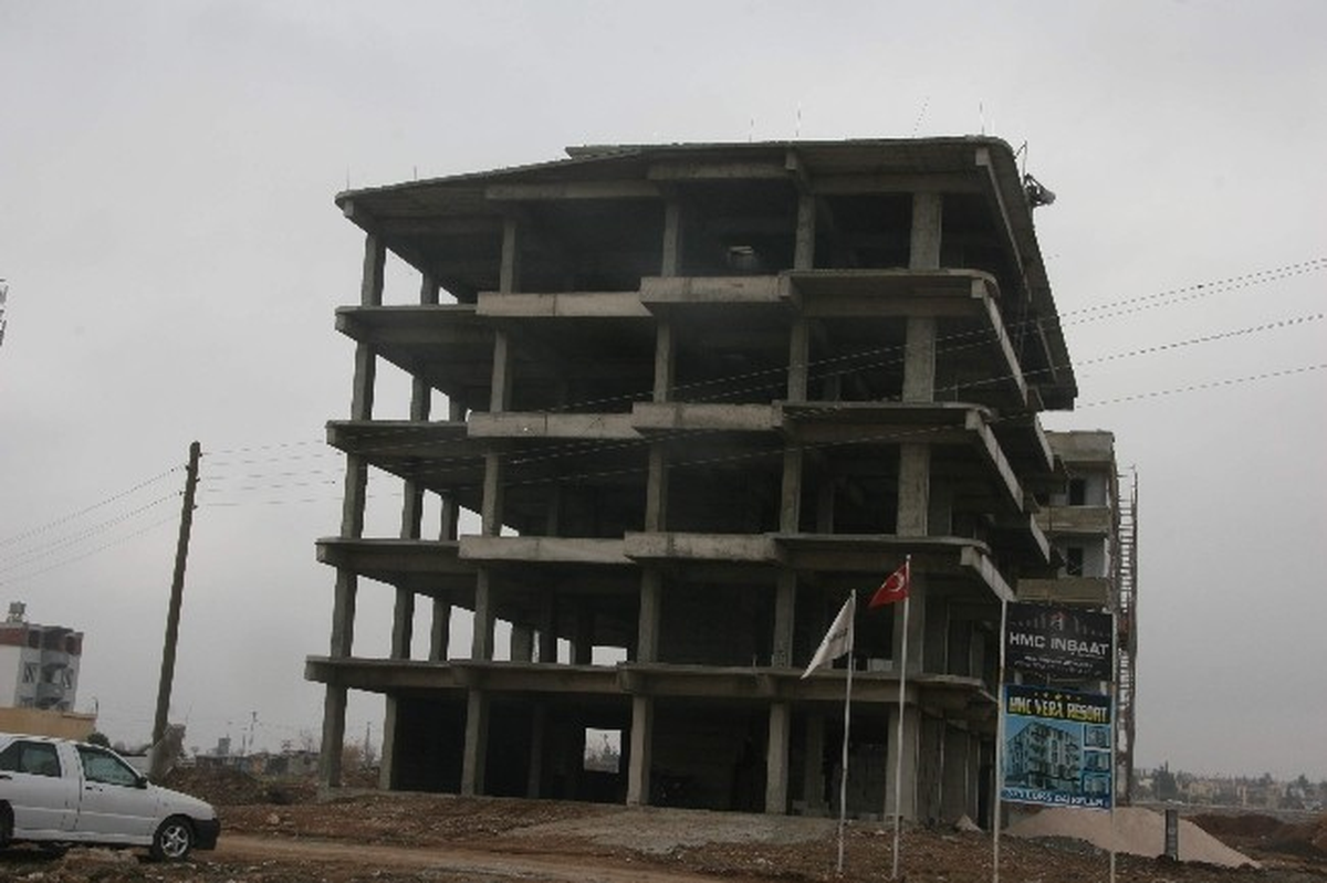 Kilis\'te İnşaat Sezonu Kış Aylarında Bile Hareketli