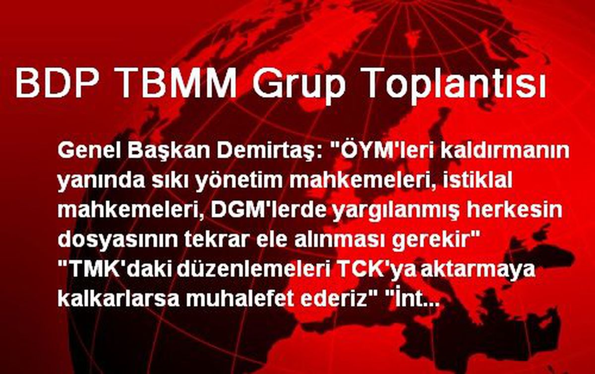 BDP TBMM Grup Toplantısı