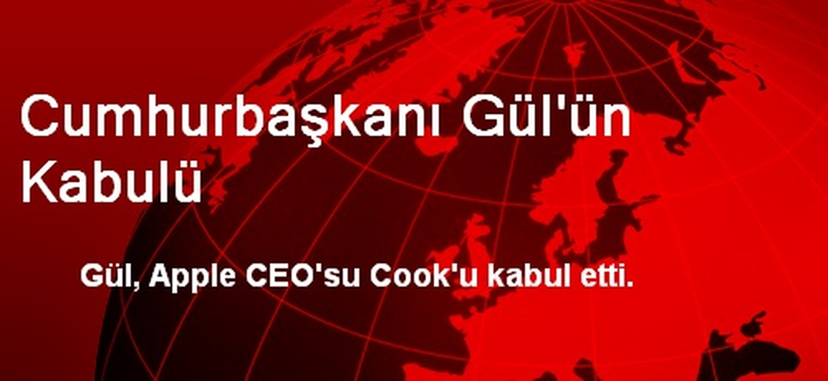 Cumhurbaşkanı Gül\'ün Kabulü