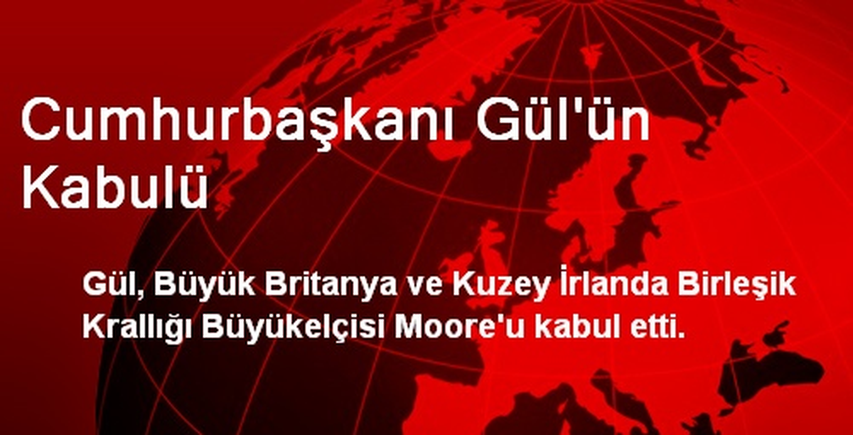 Cumhurbaşkanı Gül\'ün Kabulü