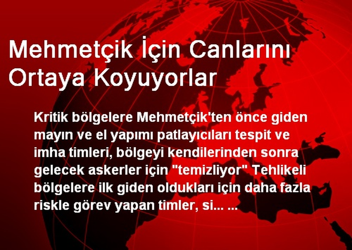 Mehmetçik İçin Canlarını Ortaya Koyuyorlar