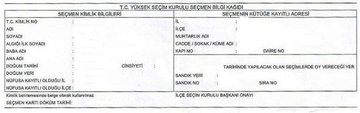 Seçmen Bilgi Kağıtlarını Muhtarlar Dağıtmayacak