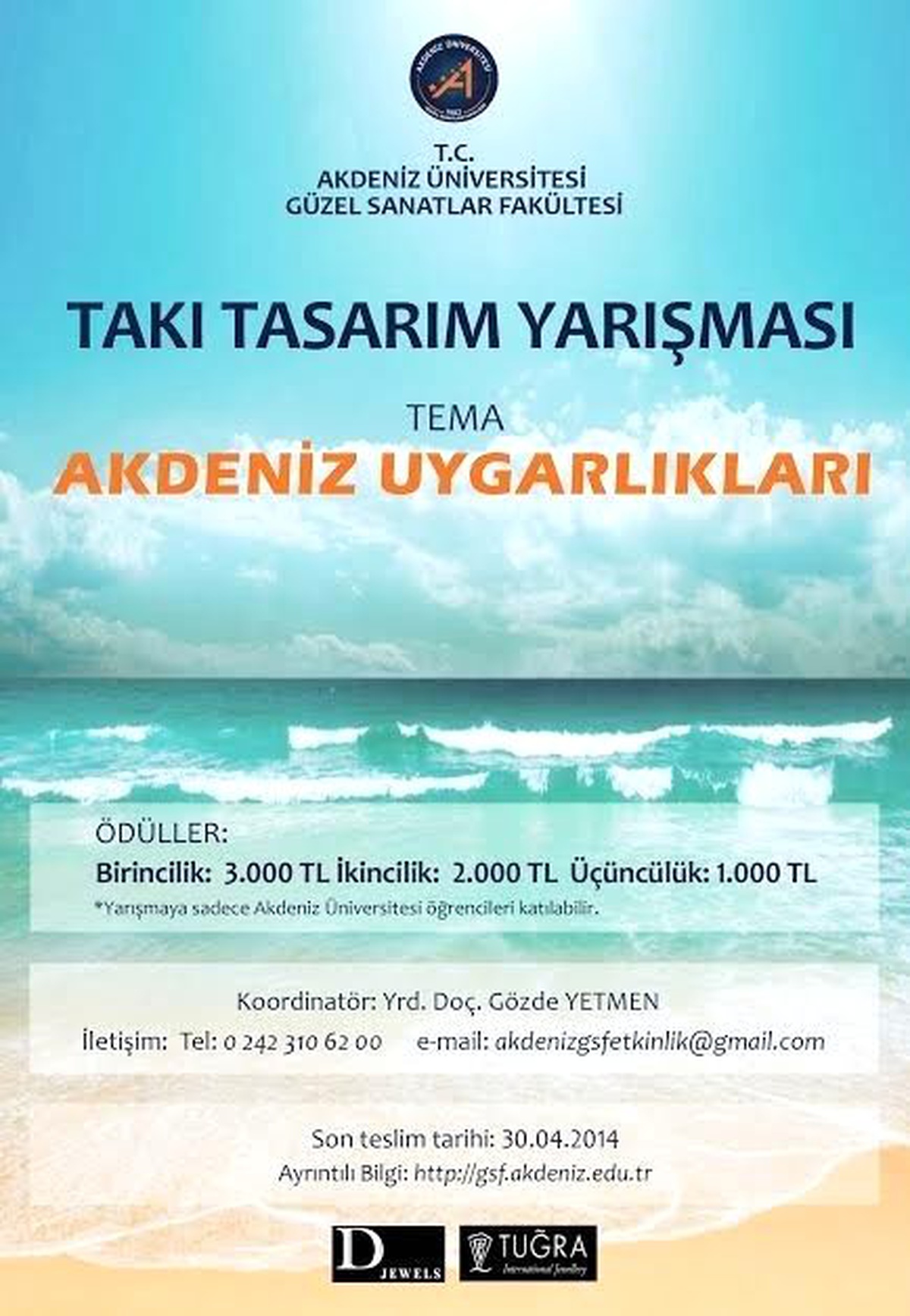 Akdeniz Üniversitesi Gsf\'den Takı Tasarım Yarışması