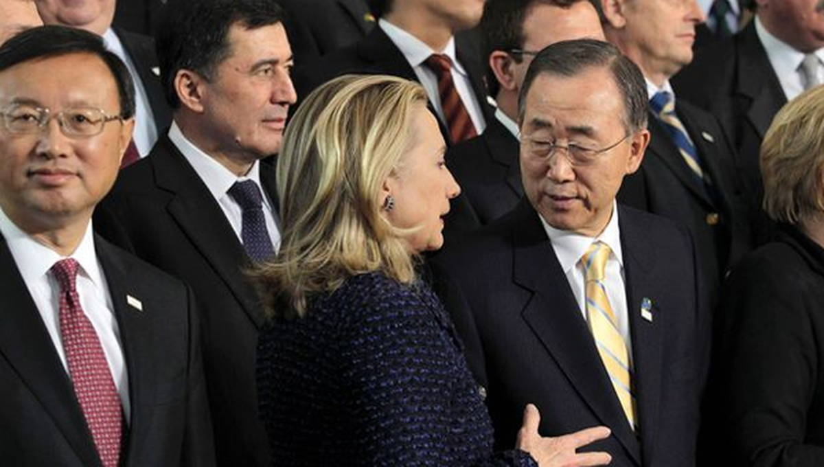 BM Genel Sekreteri Ban, Hillary Clinton ile görüştü