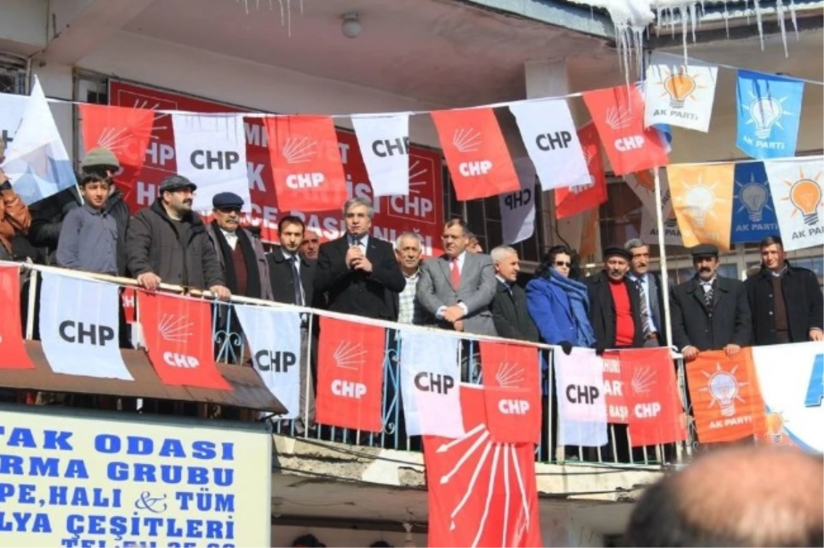 CHP Hınıs\'ta Miting Yaptı