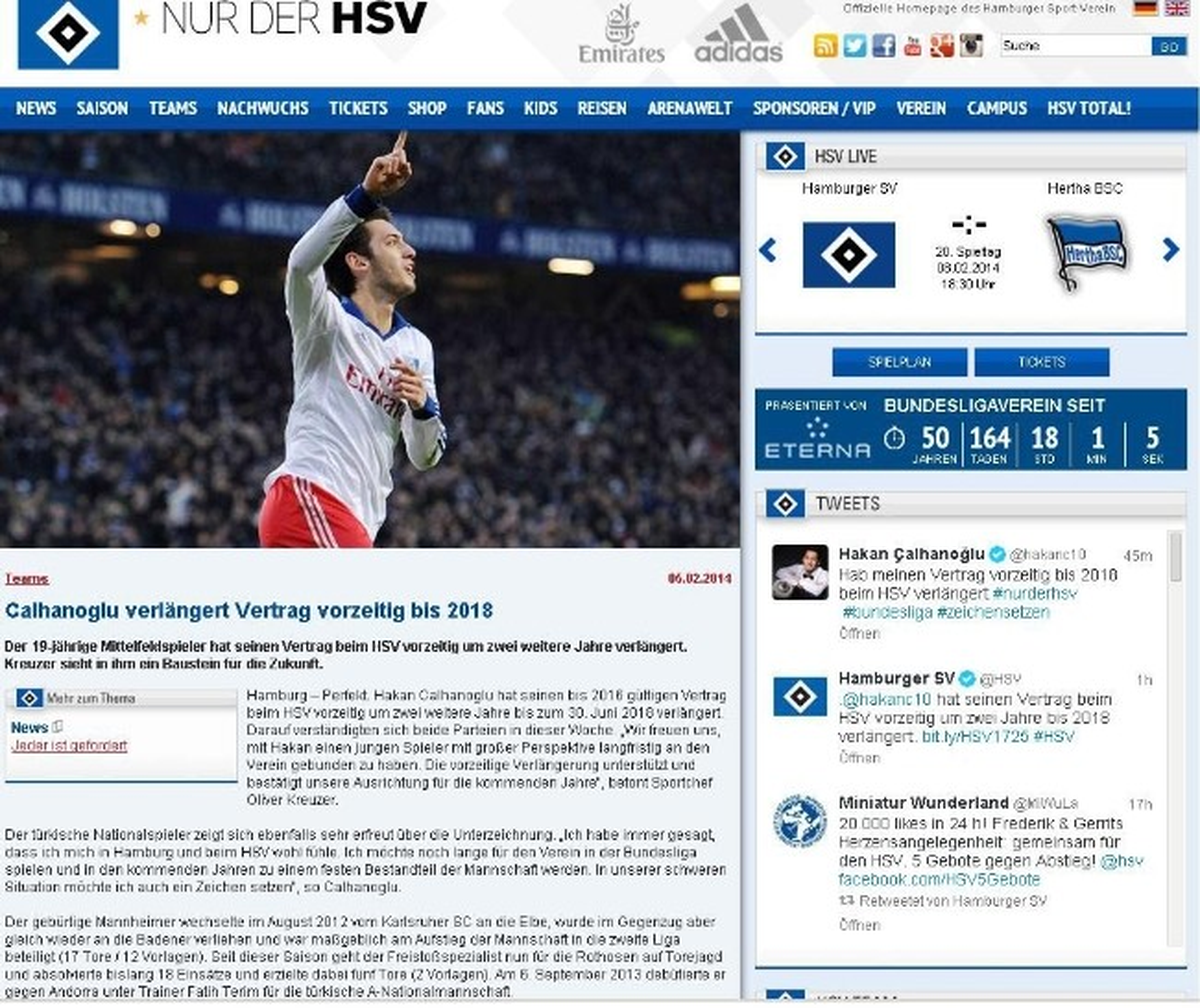 Hamburg Hakan\'ın Sözleşmesini 2018 Yılına Kadar Uzattı
