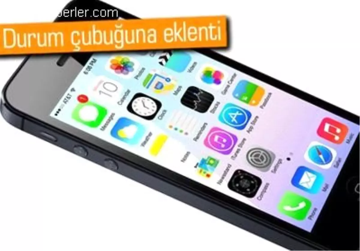 İos 7 Durum Çubuğunda Oynatma İkonu