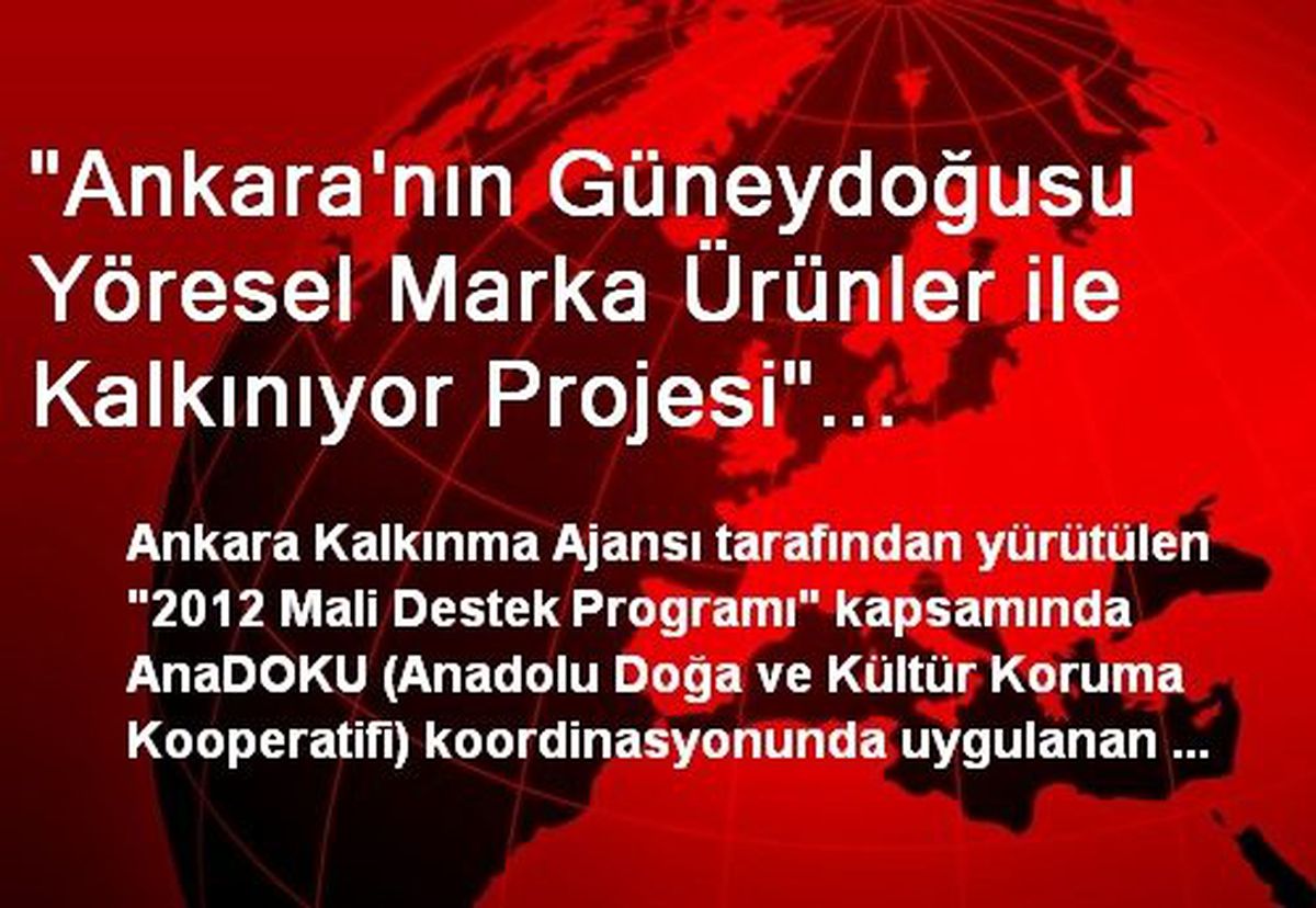 "Ankara\'nın Güneydoğusu Yöresel Marka Ürünler ile Kalkınıyor Projesi" Hollanda\'da