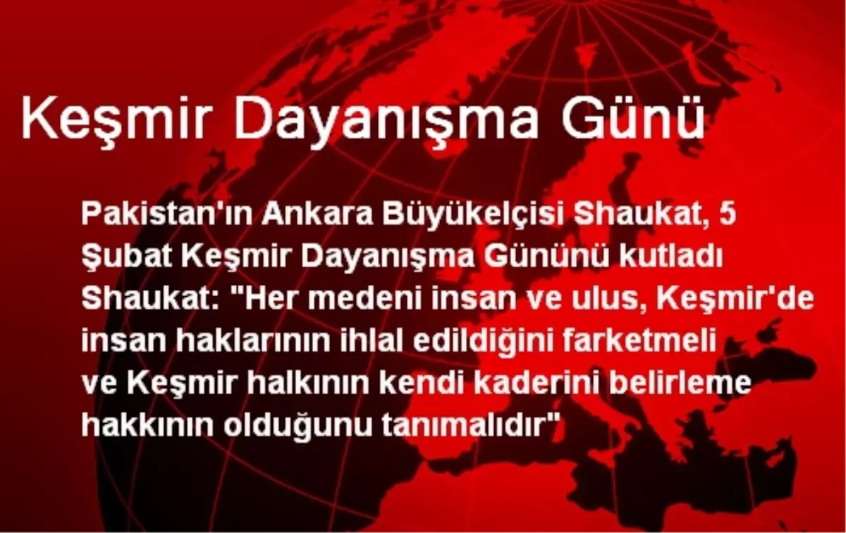 Keşmir Dayanışma Günü