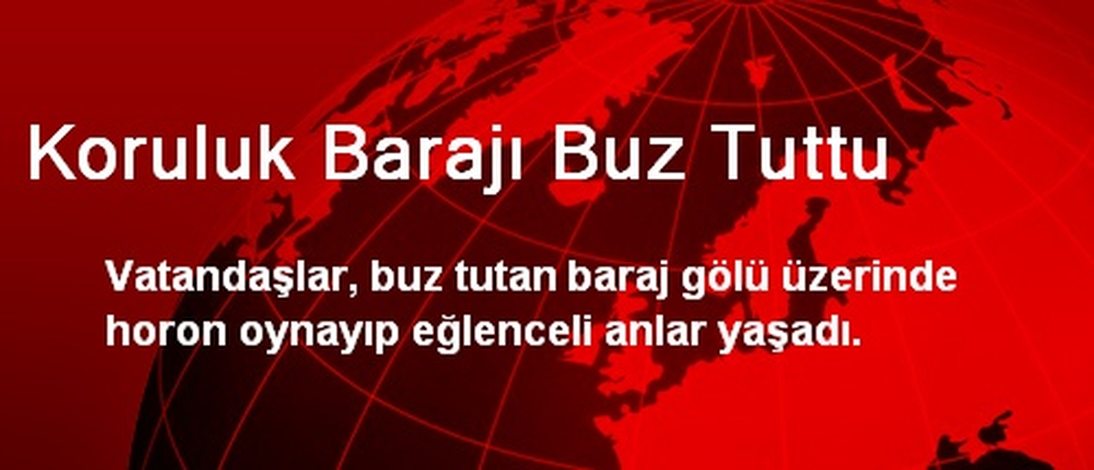 Koruluk Barajı Buz Tuttu