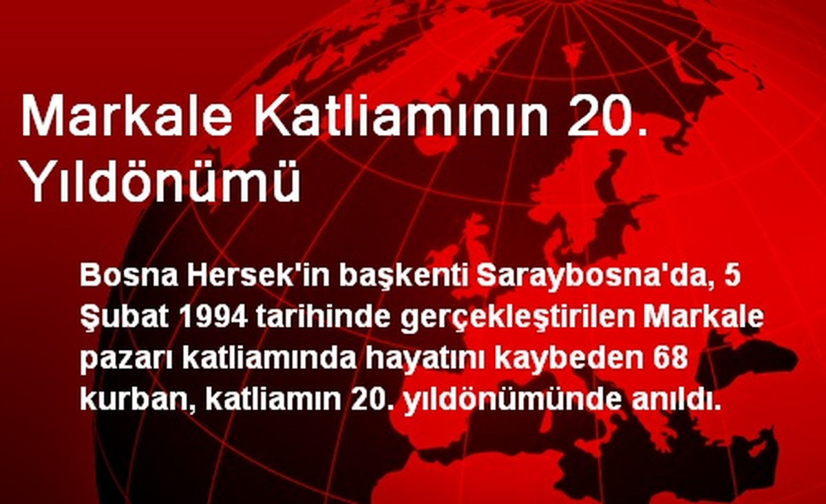 Markale Katliamının 20. Yıldönümü