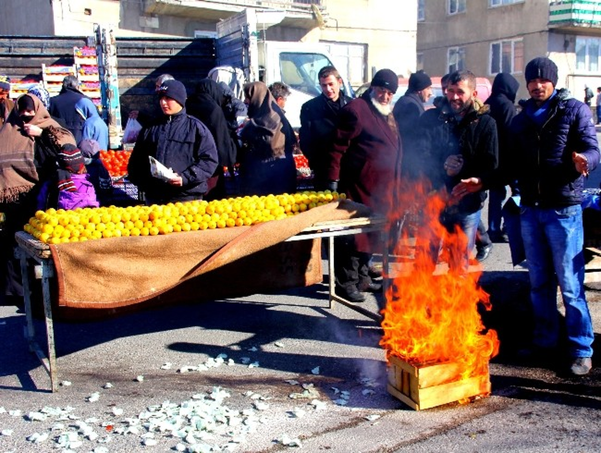 Erzurum\'da Sibirya Soğukları Pazar Esnafını Vurdu