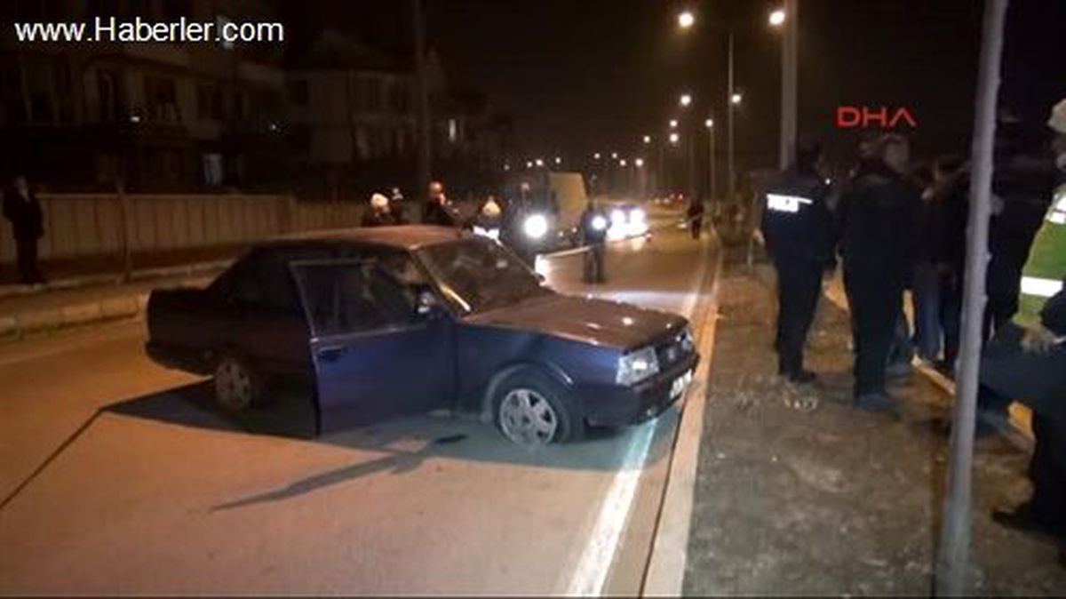 Yan Yatarak Metrelerce Sürüklenen Otomobilin Sürücüsü Öldü