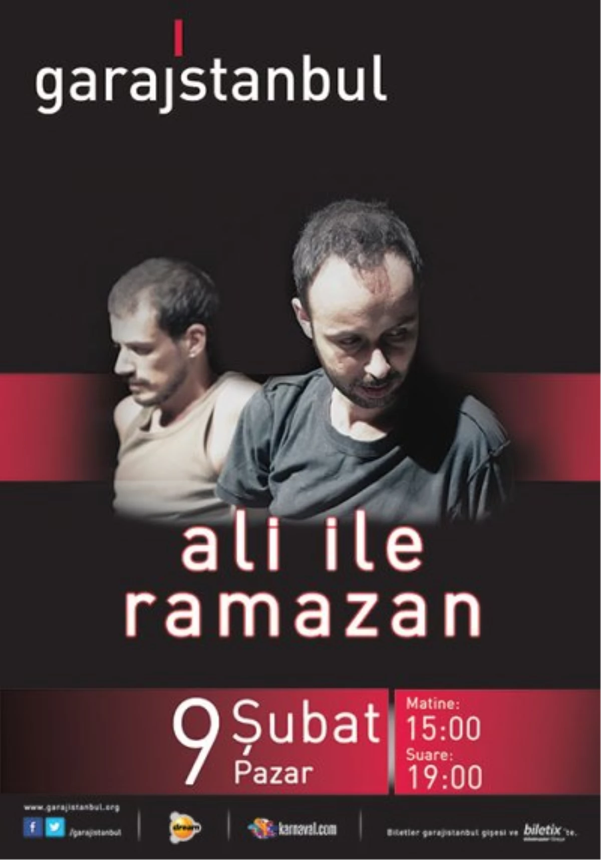 "Ali ile Ramazan" Oyunu İki Seans Olarak Garajistanbul\'da