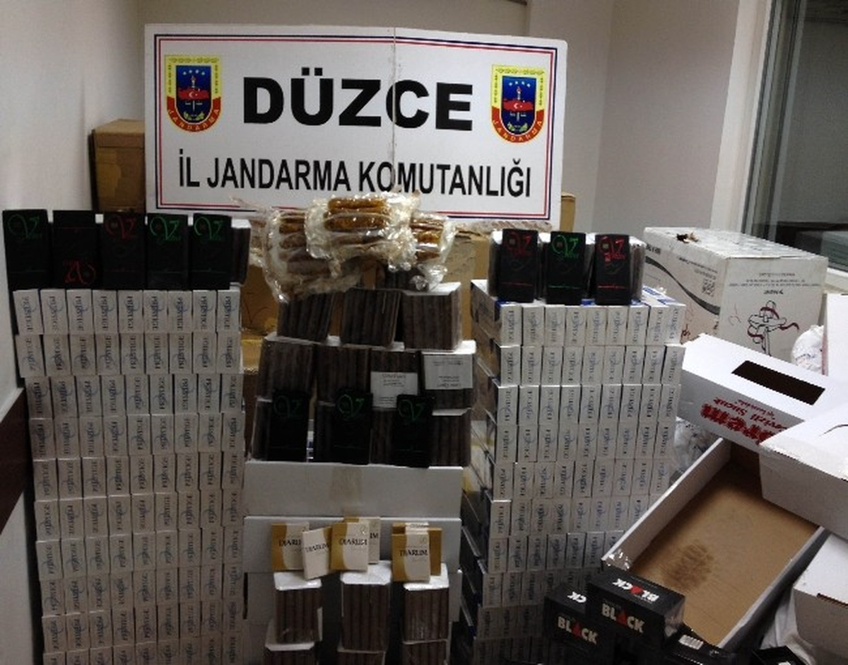 Jandarma Ekiplerince 50 Bin Kaçak Sigara Ele Geçirildi