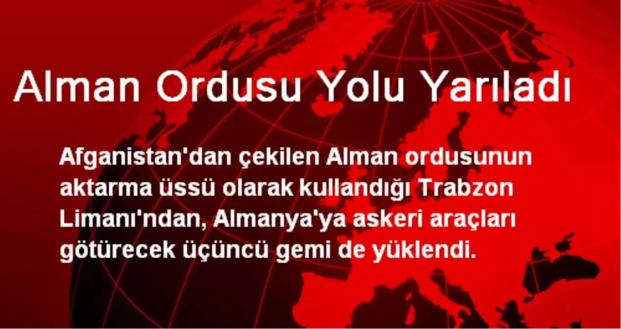 Alman Ordusu Yolu Yarıladı