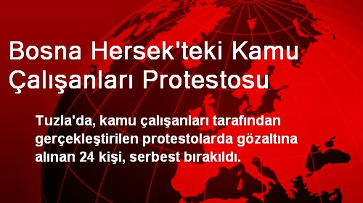Bosna Hersek\'teki Kamu Çalışanları Protestosu