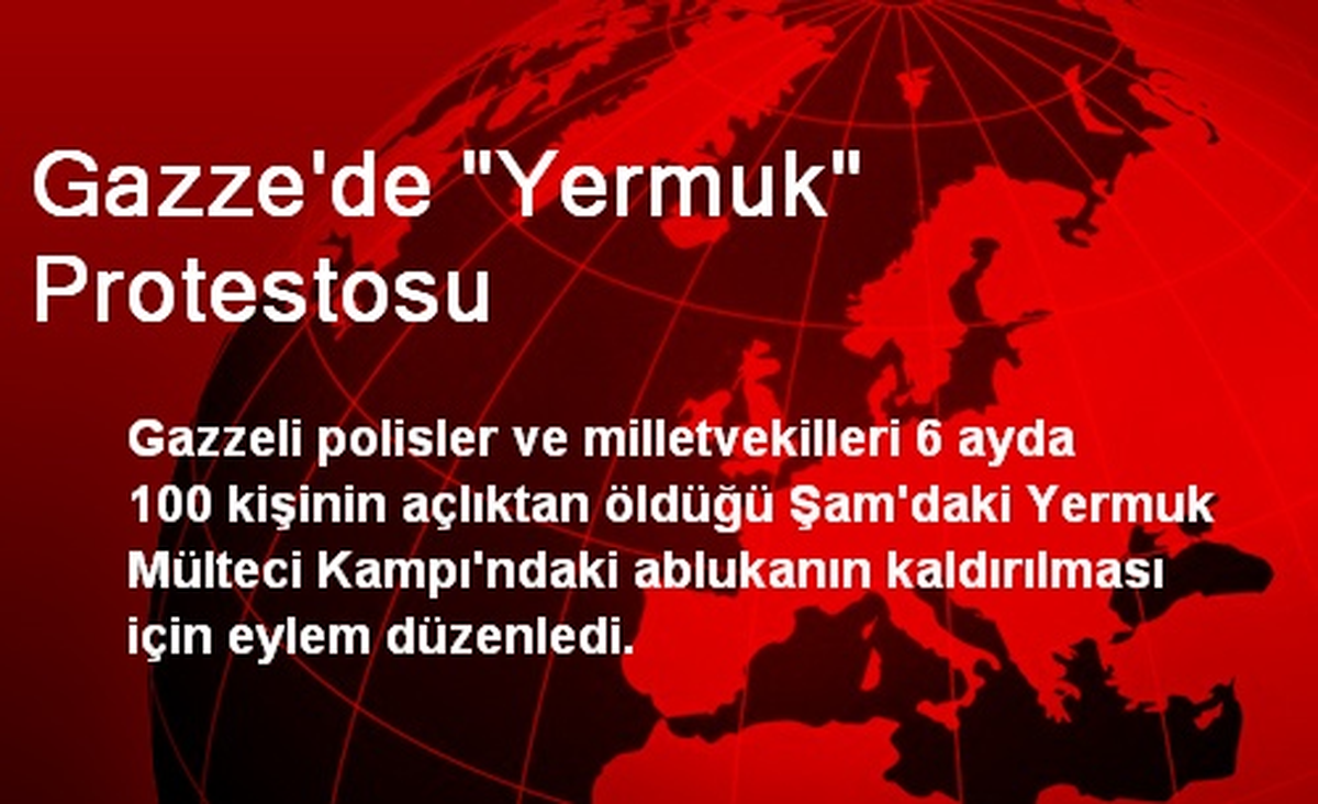 Gazze\'de Yermuk Protestosu