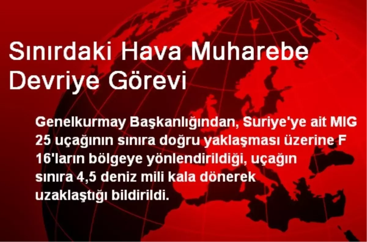 Sınırdaki Hava Muharebe Devriye Görevi