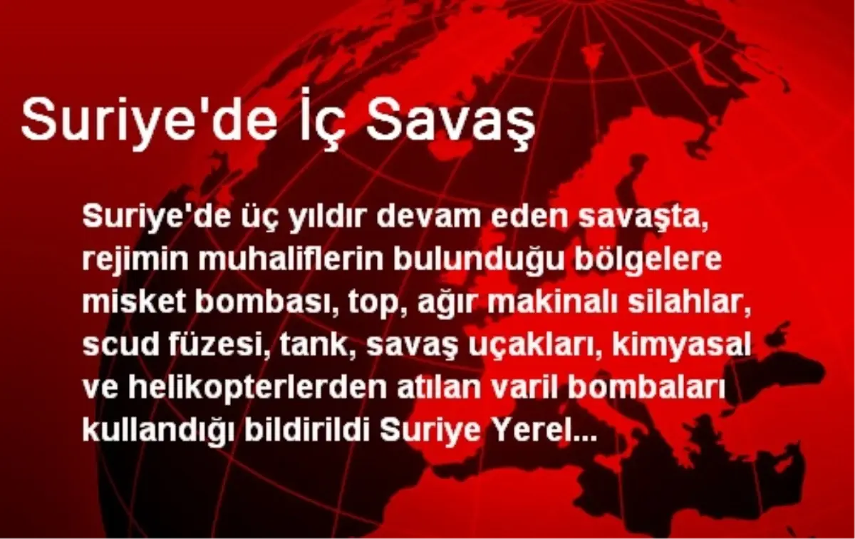 Suriye\'de İç Savaş