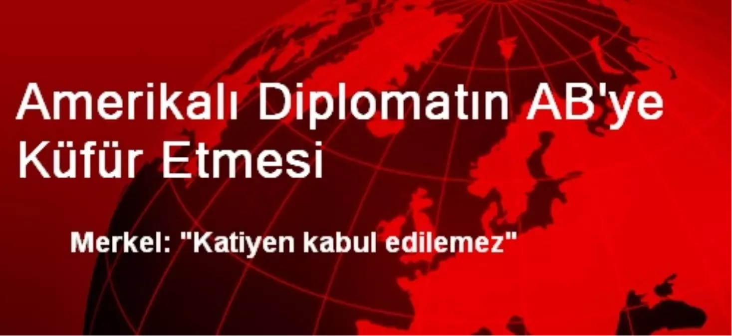 Amerikalı Diplomatın AB\'ye Küfür Etmesi