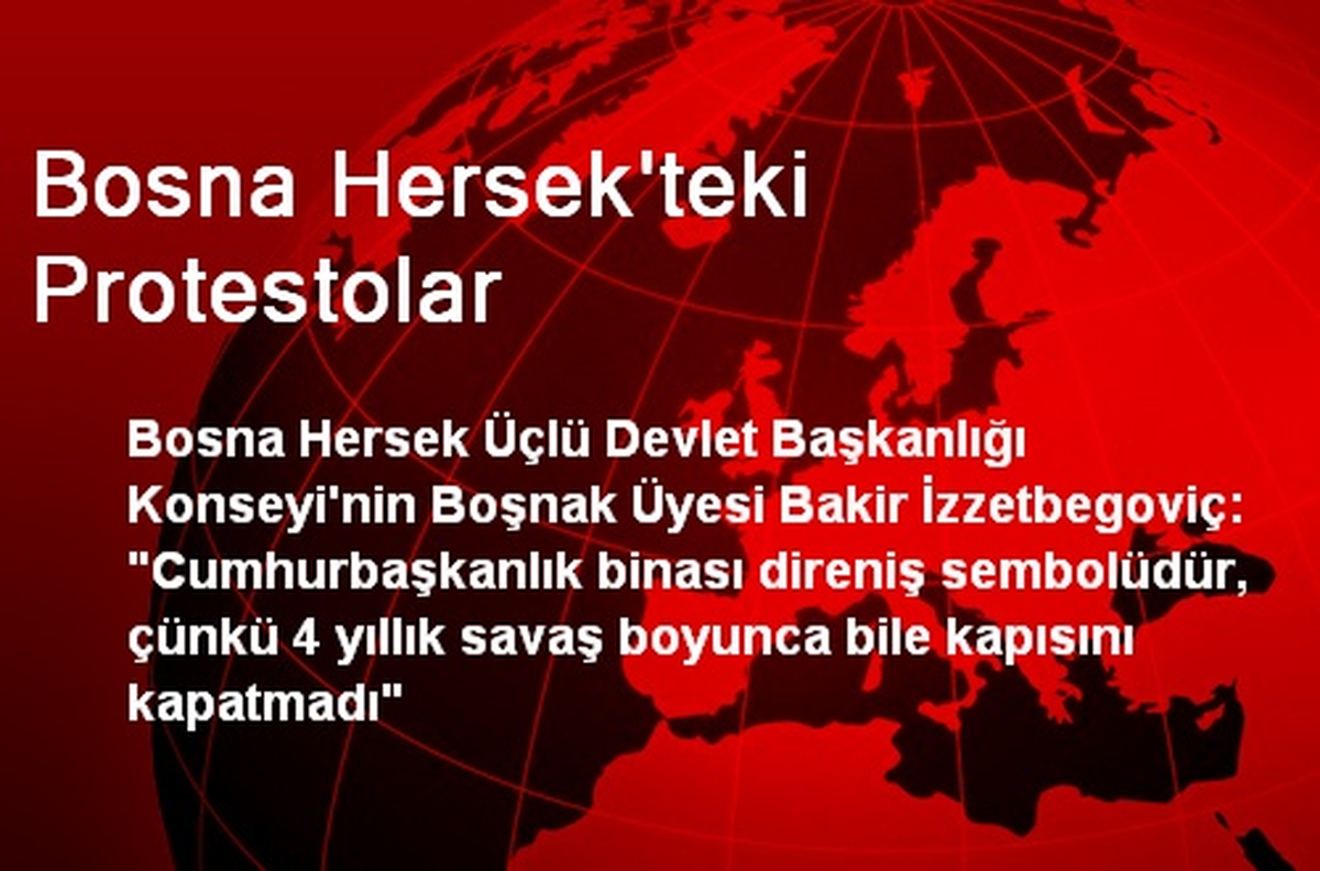 Bosna Hersek\'teki Protestolar