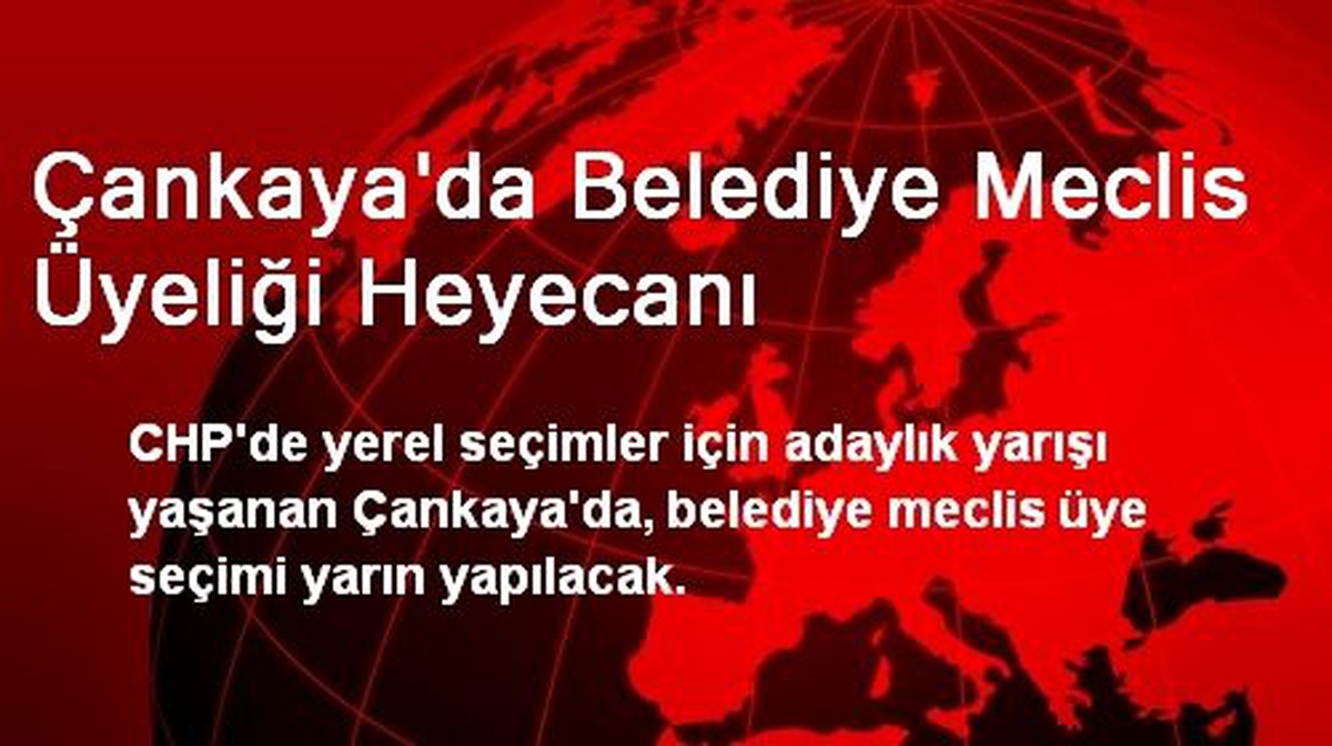Çankaya\'da Belediye Meclis Üyeliği Heyecanı