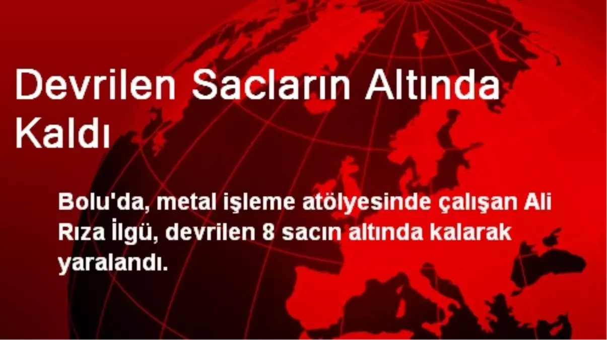 Devrilen Sacların Altında Kaldı