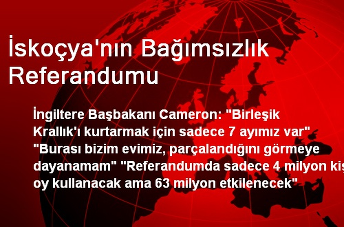 İskoçya\'nın Bağımsızlık Referandumu
