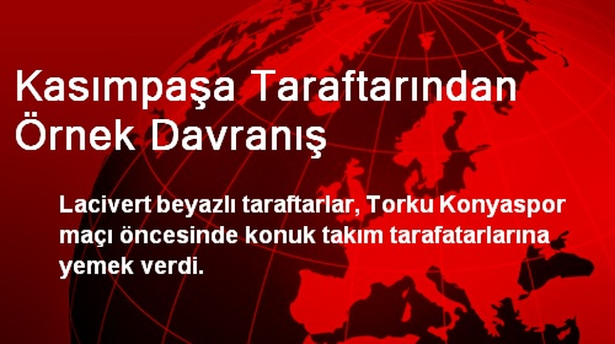 Kasımpaşa Taraftarından Örnek Davranış